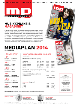last ned Mediaplan 2014 Magasin