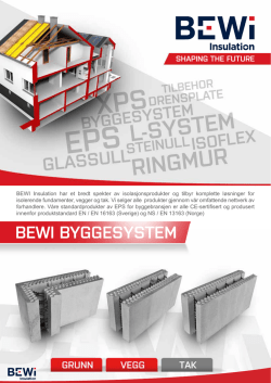 BEWI BYGGESYSTEM - BEWi Insulation