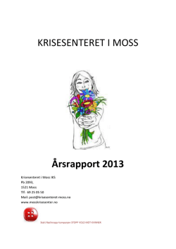 KRISESENTERET I MOSS Årsrapport 2013