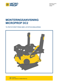 MONTERINGSANVISNING MICROPROP DC2
