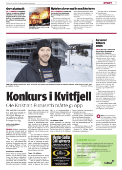 PDF: GD - Konkurs i Kvitfjell
