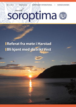 Nr. 5 2013 - Soroptimist Norway