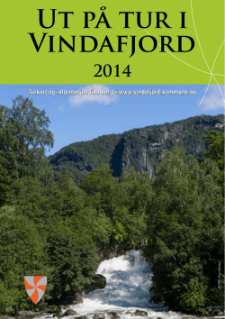Brosjyren "Ut på tur i Vindafjord 2014"