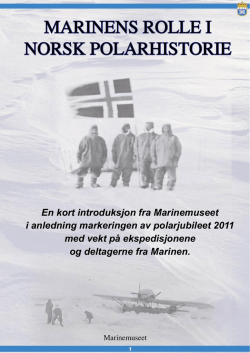 marinens rolle i norsk polarhistorie - Nansen-Amundsen