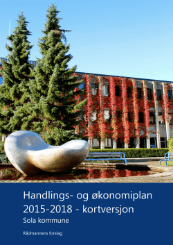 Handlings- og økonomiplan 2015-2018