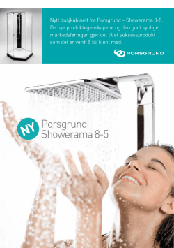 Nytt dusjkabinett fra Porsgrund – Showerama 8