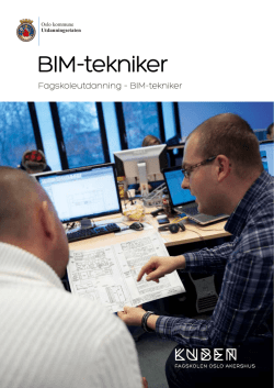 BIM-tekniker - Fagskolen i Oslo