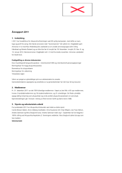 Årsrapport 2011 - Akupunkturforeningen