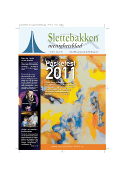 Nr. 2 - 2011 - Slettebakken Kirke