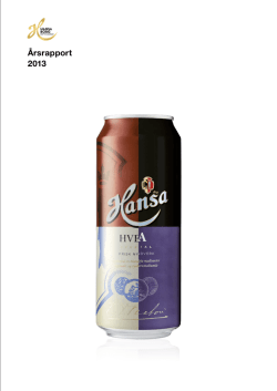 Årsrapport 2013 - Hansa Borg Bryggerier