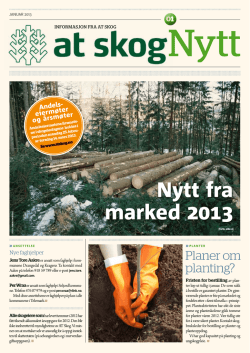 AT Skog Nytt 1-2013