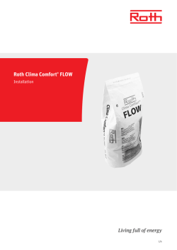 Roth Clima Comfort® FLOW