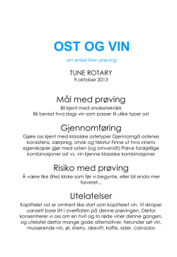 OST OG VIN - Tune Rotary