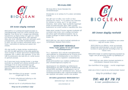 Folder - Bioclean