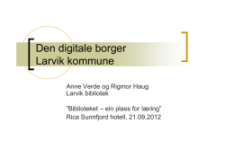 E-borger i Larvik kommune