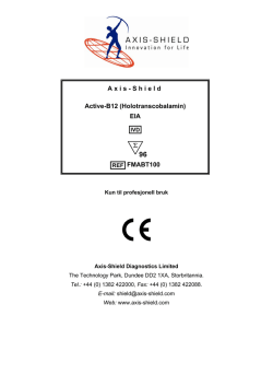 Axis-Shield Active-B12 (Holotranscobalamin) EIA FMABT100