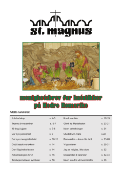 2012 - Nr. 4 - St. Magnus katolske menighet i Lillestrøm