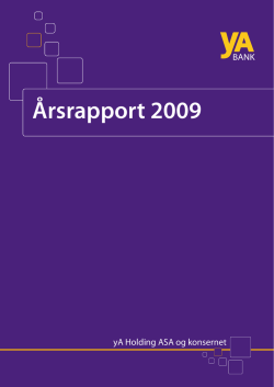 Årsrapport 2009