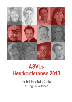 Høstkonferansen 2013