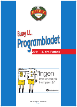Programblad 2011