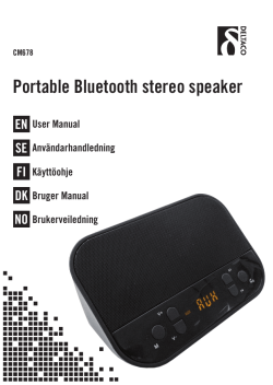 Portable Bluetooth stereo speaker