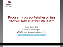 presentasjonen - Fornebu Consulting