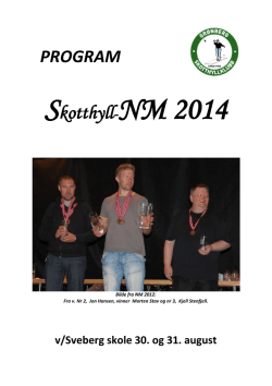 Startliste NM - Norges Skotthyllforbund