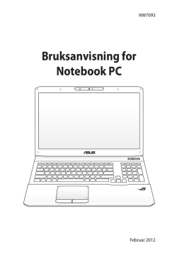 Bruksanvisning for Notebook PC