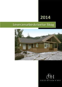 Leveransebeskrivelse Skog 2014
