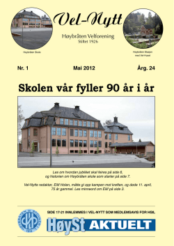 Nummer 1 - 2012 - Høybråten Velforening