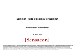 Sensacon PowerPoint standards