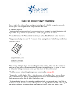Synteak monteringsveiledning (PDF)