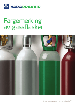 Fargemerking av gassflaskene