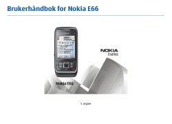 Brukerhåndbok for Nokia E66
