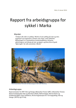 Sykkelrapport - Oslo og Omland Friluftsråd