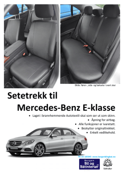 Setetrekk til Mercedes-Benz E-klasse