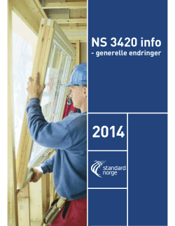 NS 3420 info - Norconsult Informasjonssystemer