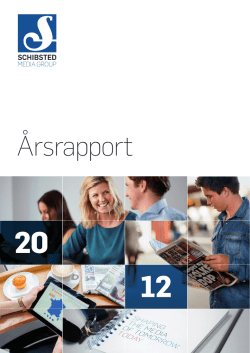 Schibsteds årsrapport for 2012