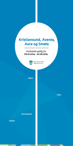 Kristiansund, Averøy, Aure og Smøla