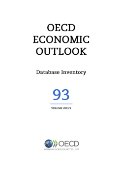 1. description of the economic outlook database
