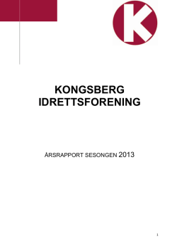 årsrapport for sessongen 2013-2014