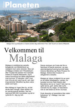 Reiseplanetens guide til Malaga