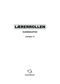 LÆRERROLLEN - Kunnskap.no