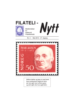 Filateli-Nytt nr 2 - 2013
