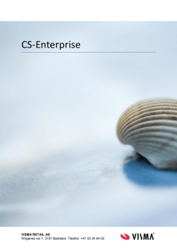 CS-Enterprise - Visma CS-Web