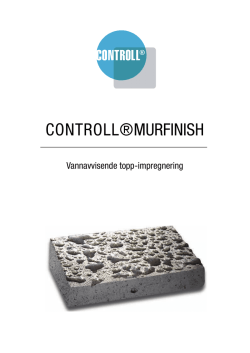 Controll Murfinish Datablad