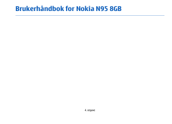 Brukerhåndbok for Nokia N95 8GB - File Delivery Service