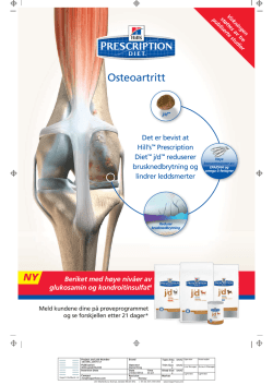 Osteoartritt - Hill`s products
