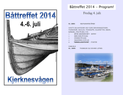 Fredag 4. juli: Båttreffet 2014