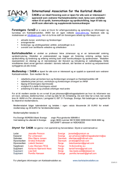 International Association for the Karlstad Model